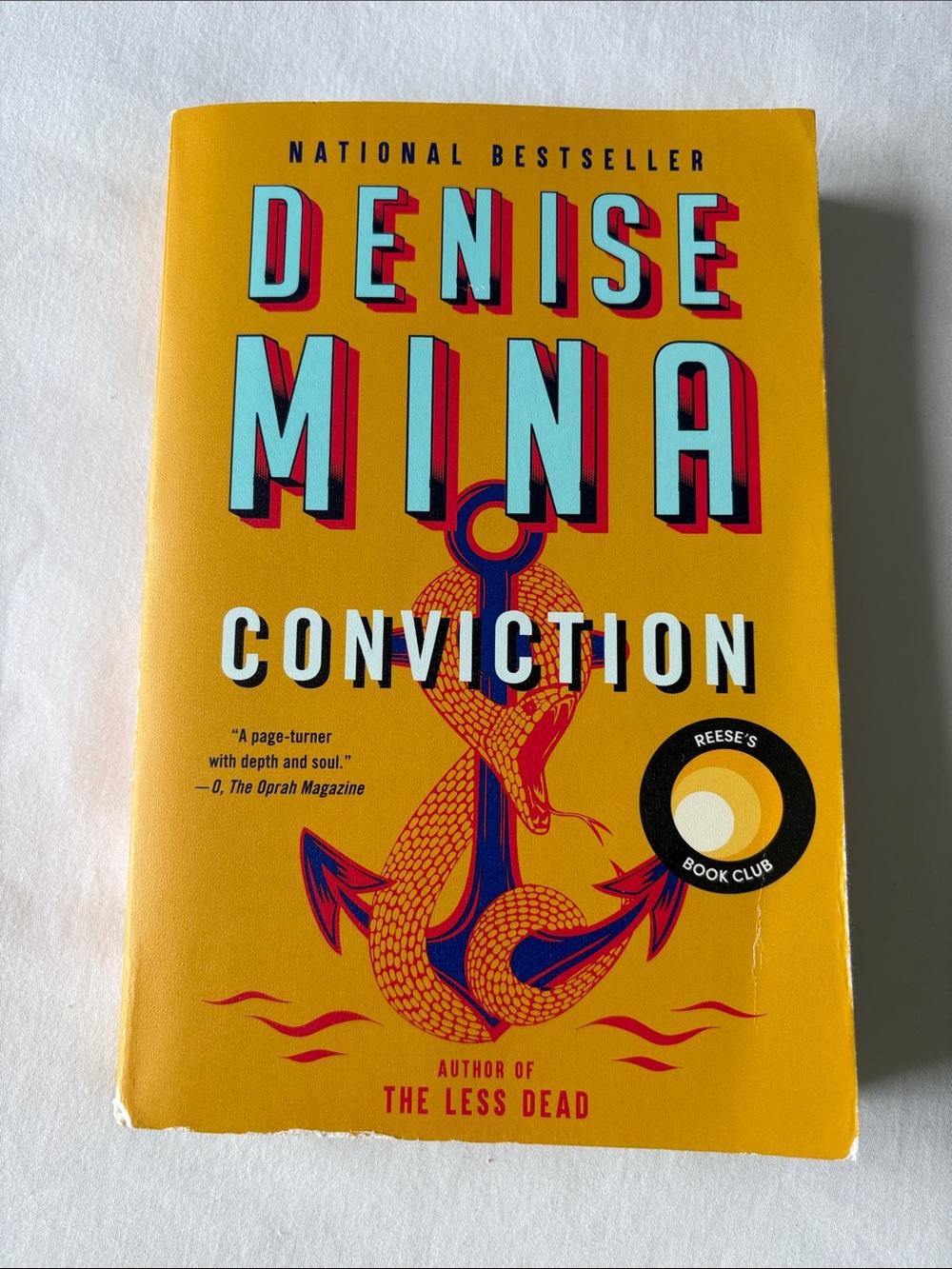 Denise Mina "Conviction" Paperback Novel - Bright Yellow Cover